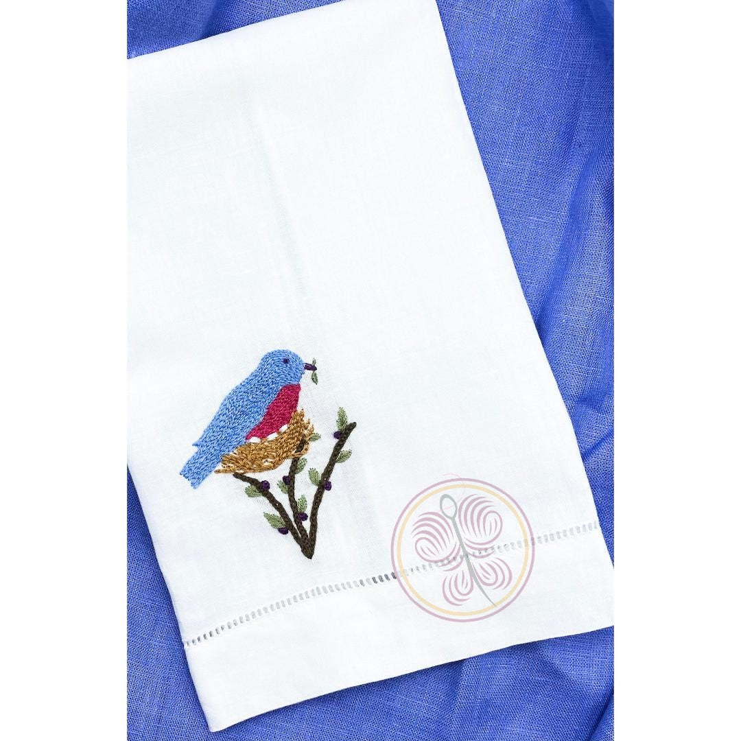 Bird With Worm Tea Towel